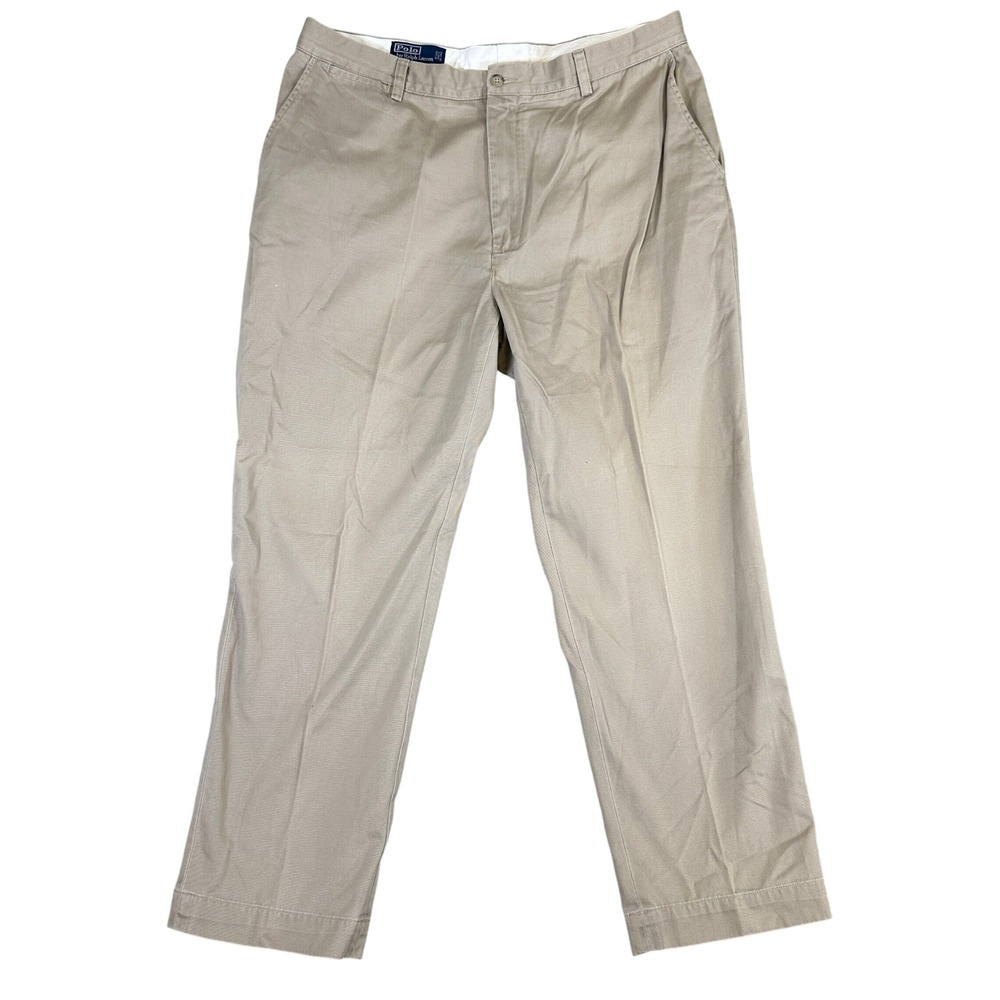 Polo Ralph Lauren Prospect Pant Mens 37x29 Khaki Tan Chino Straight Leg Cotton